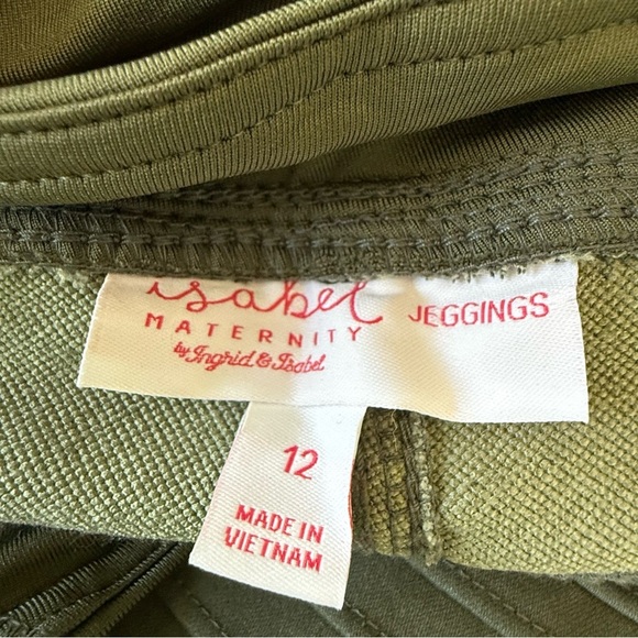 NWT Ingrid & Isabel Maternity Crossover Panel Utility Pant Jeggings Size 12‎ - Picture 8 of 8